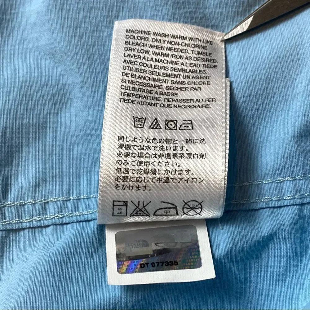 The North Face Light Blue Horizon Cypress Woven Shirt Size Large